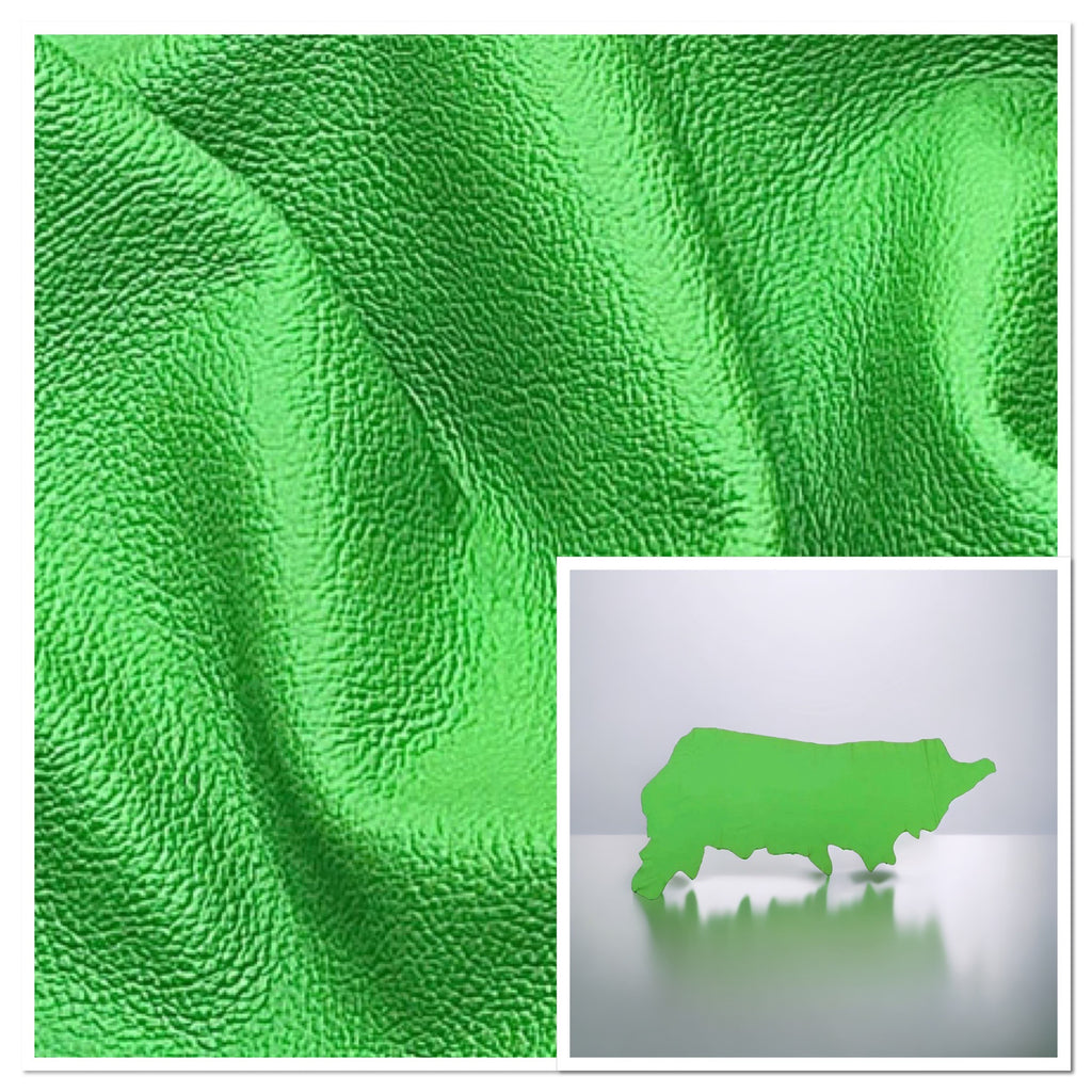 Biker Kawasaki Green, Print Assisted Leather Cow Side: (1.2-1.4mm 3oz) 29