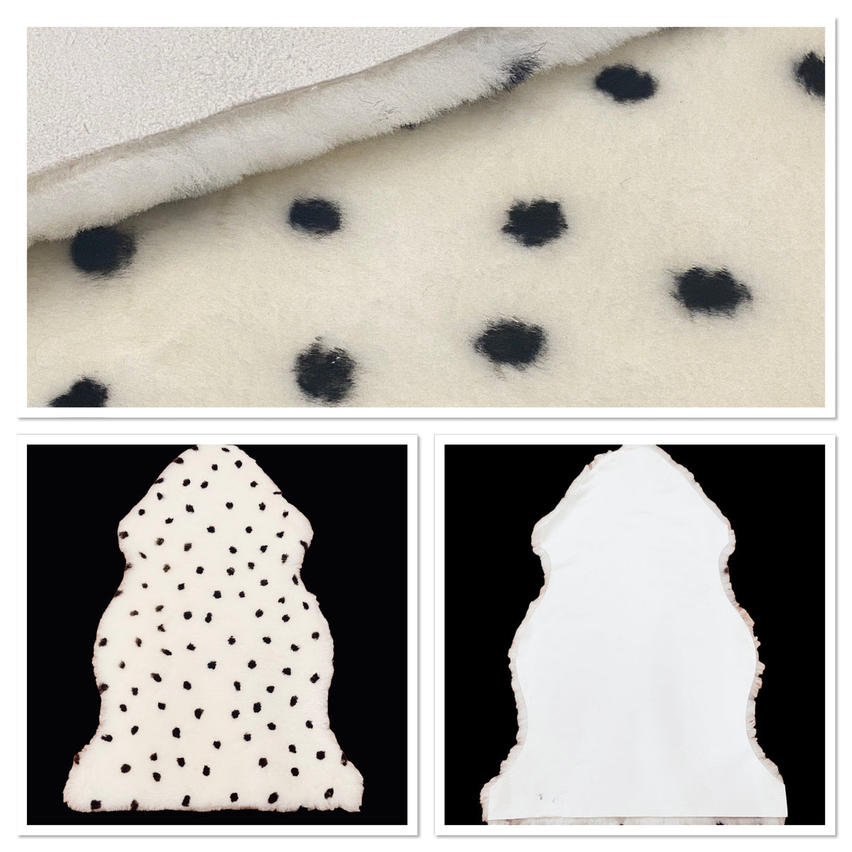 Sheepskin Medi Rug Polka Dot Variants BabySafe GH LEATHERS LTD