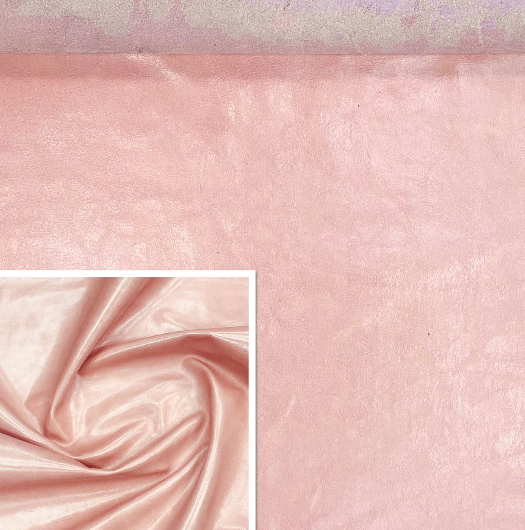 Canada Flamingo Pink, Natural Grain Glazed Leather Cow Hide : (0.9-1.0mm 2.5oz) 25
