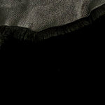 Aviator Black, North American Ironed Wool Sheepskin With Black Leather Reverse : (18mm) 9