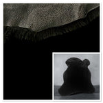 Aviator Black, North American Ironed Wool Sheepskin With Black Leather Reverse : (18mm) 9
