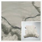 Silver-Grey Merino : 10mm Ironed Wool Sheepskin With Nappalan Reverse (Ref-gh.eol) Bundle 318