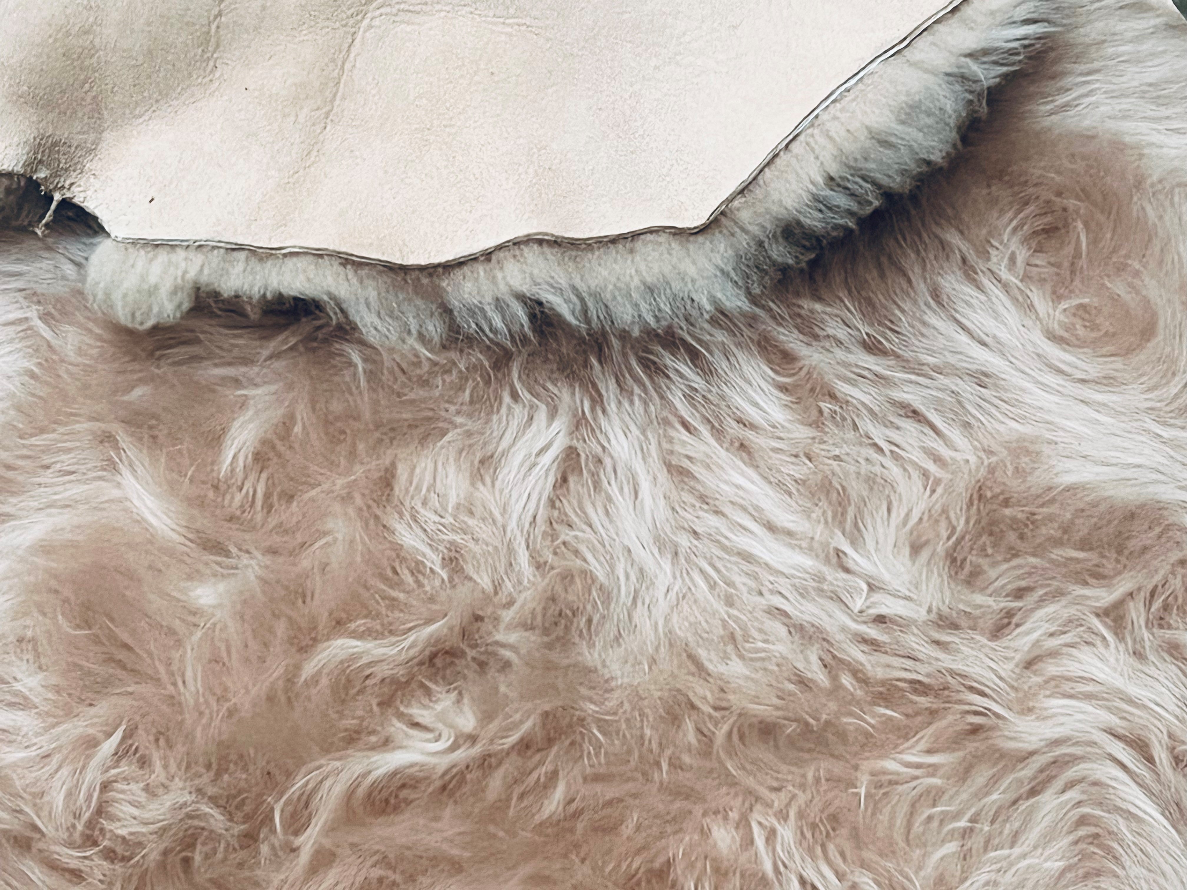 Large Toscana Soft-Pink : 9 Piece Shearling Bundle With Suede Reverse (Ref-gh.eol) Bundle 320