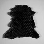 Small Merino Diamond Stitch Black : 12mm Ironed Wool 11 Piece Sheepskin Bundle with Nappalan Reverse (Ref-gh.eol) Bundle 321 x2