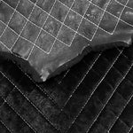 Small Merino Diamond Stitch Black : 12mm Ironed Wool 11 Piece Sheepskin Bundle with Nappalan Reverse (Ref-gh.eol) Bundle 321 x2