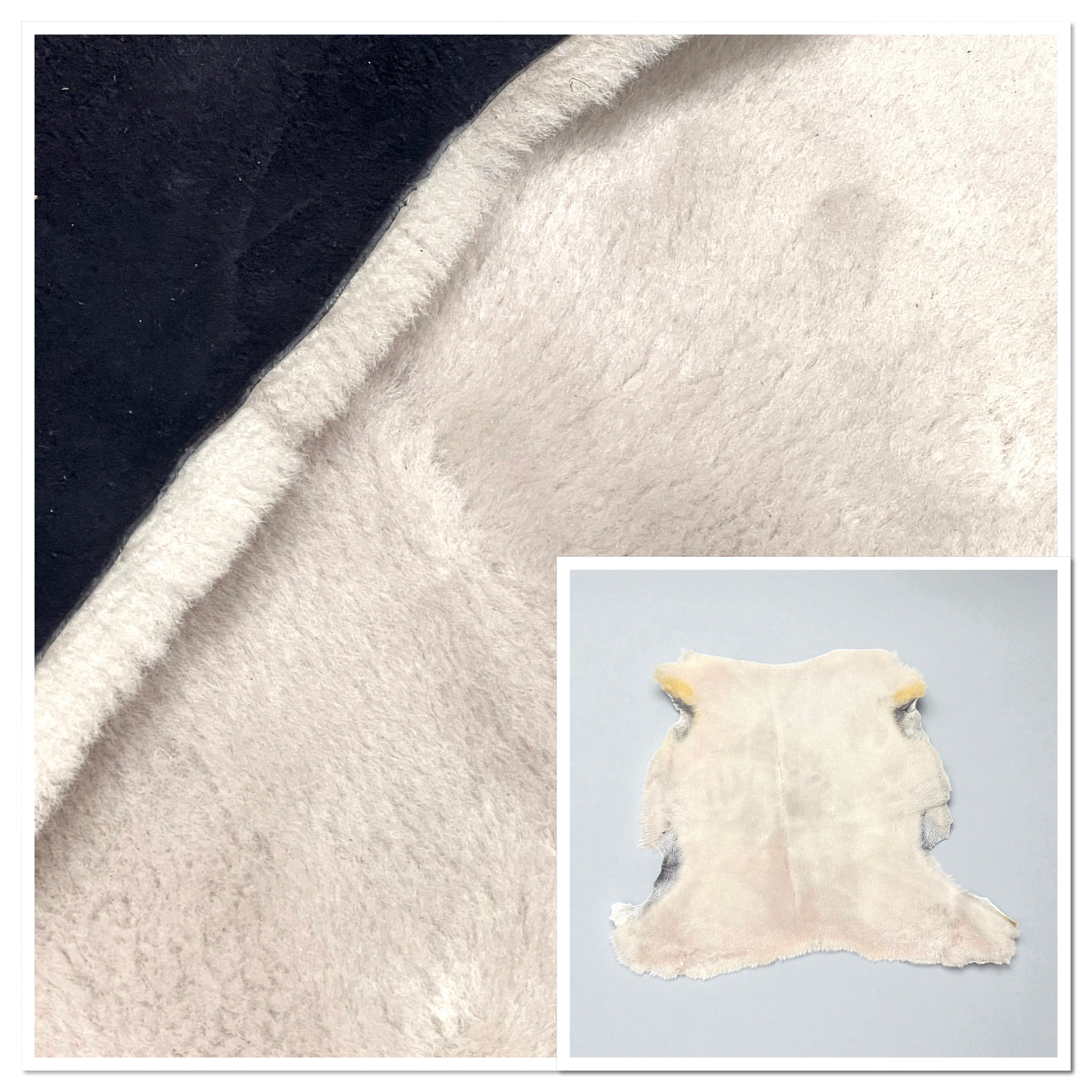 UK Sheepskin Subtle-Lilac :14mm Ironed Wool 4 Piece Bundle with Suede Reverse (Ref-gh.eol) Bundle 329