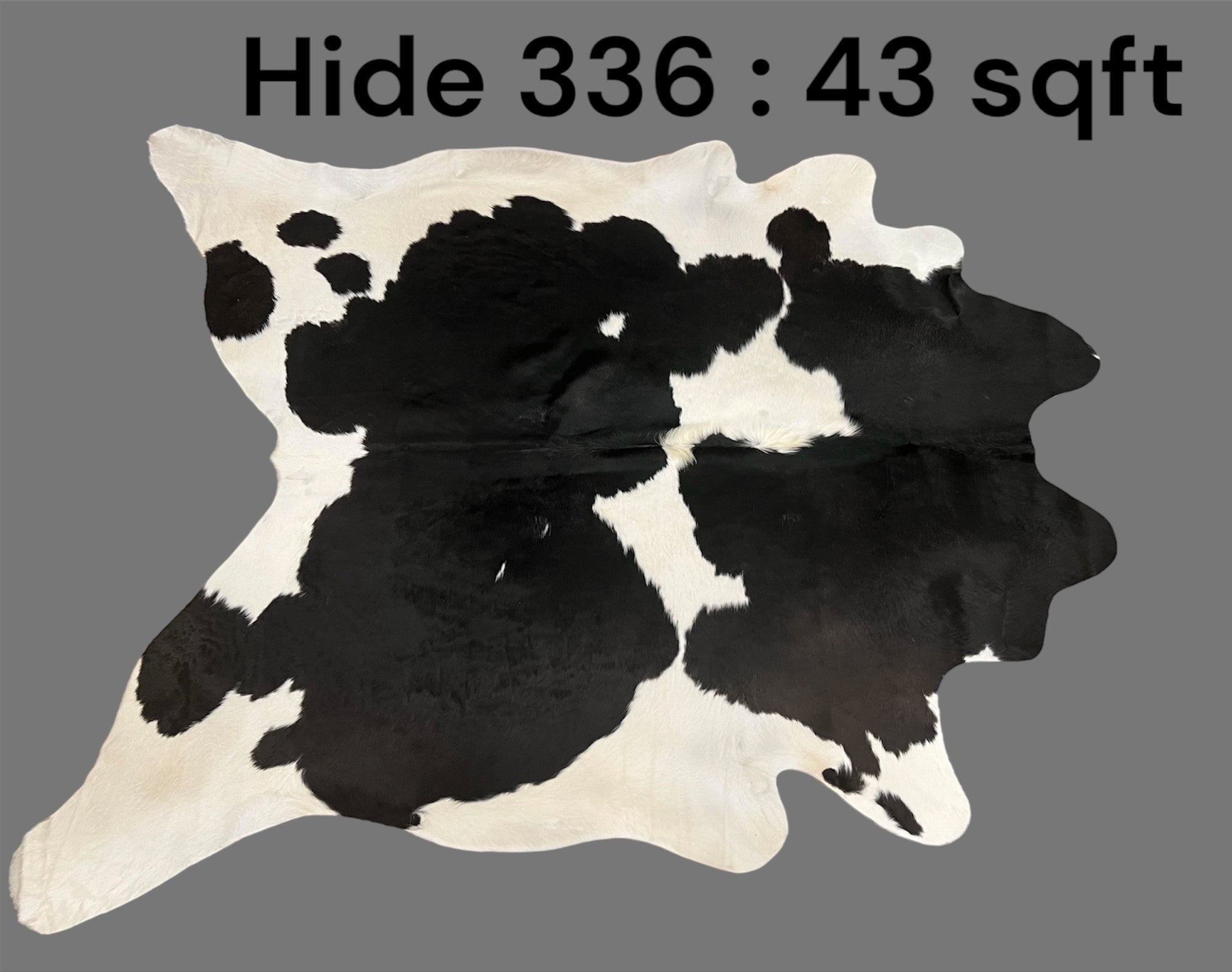 Natural Hair On Cow Hide : This Hide Is Perfect For Wall Hanging, Leather Rugs, Leather Upholstery & Leather Accessories. (Hide336))