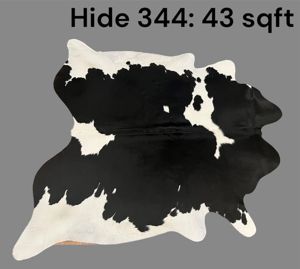 Natural Hair On Cow Hide : This Hide Is Perfect For Wall Hanging, Leather Rugs, Leather Upholstery & Leather Accessories. (Hide344))