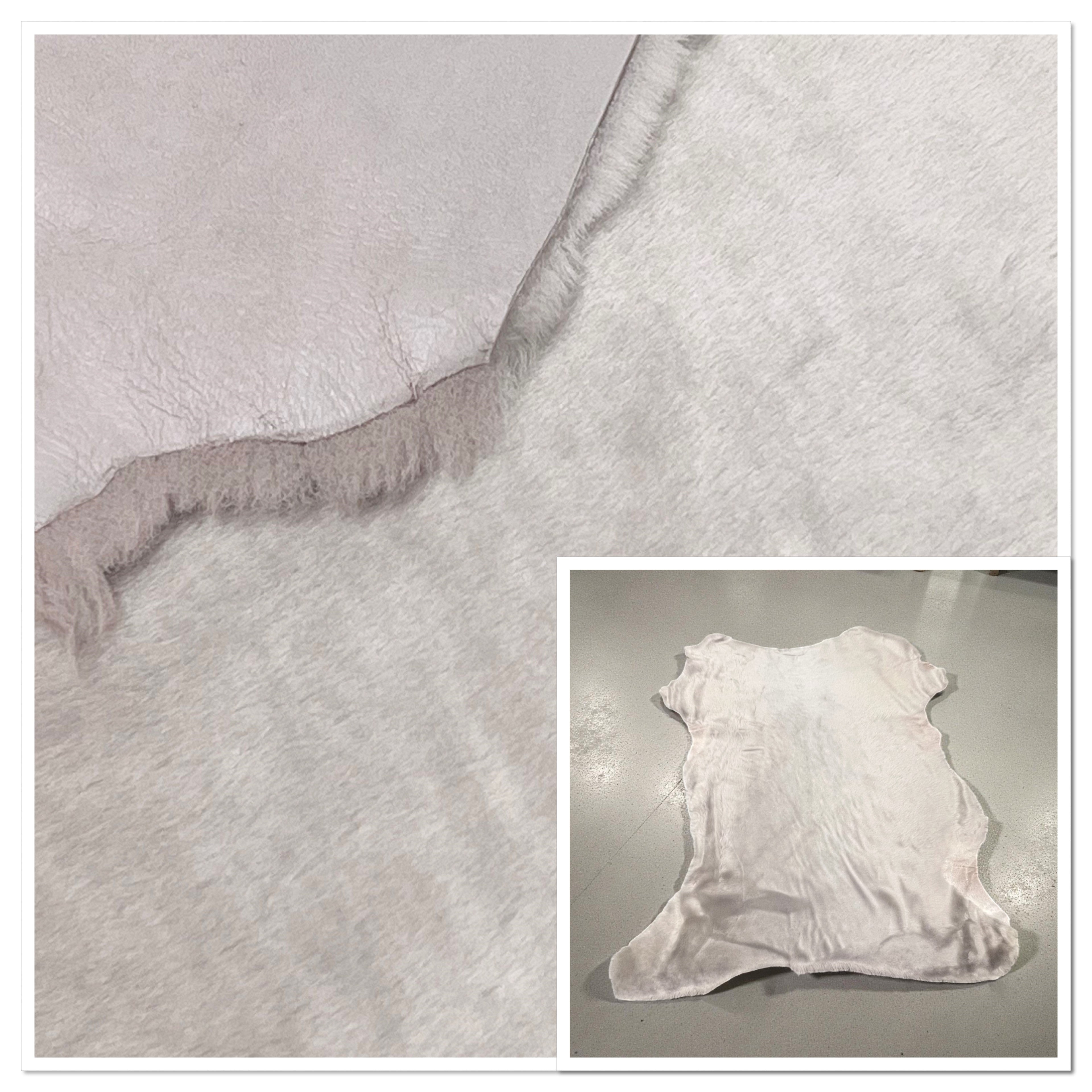 Silver-Grey Merino : 12mm 8 x Piece Ironed Wool Sheepskin With Nappalan Reverse (Ref-gh.eol) Bundle 347