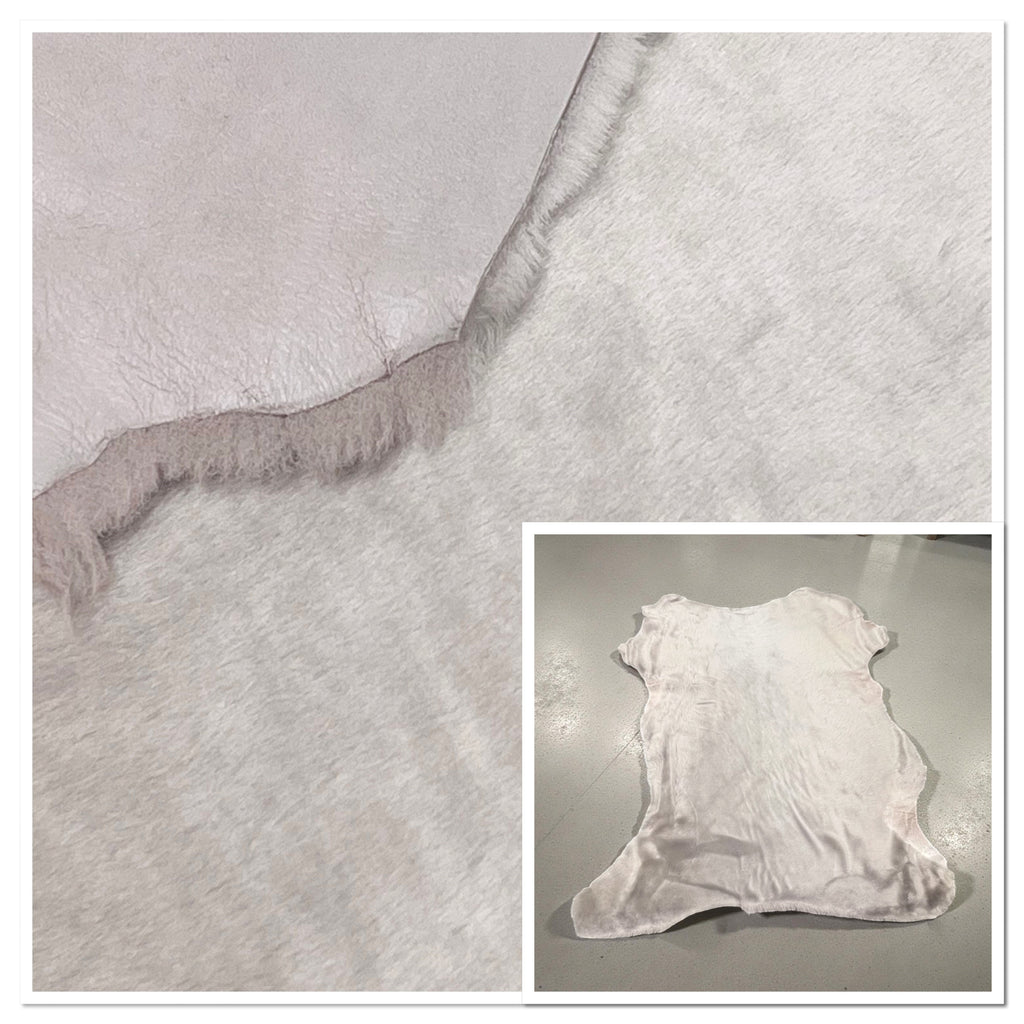 Silver-Grey Merino : 12mm 8 x Piece Ironed Wool Sheepskin With Nappalan Reverse (Ref-gh.eol) Bundle 347