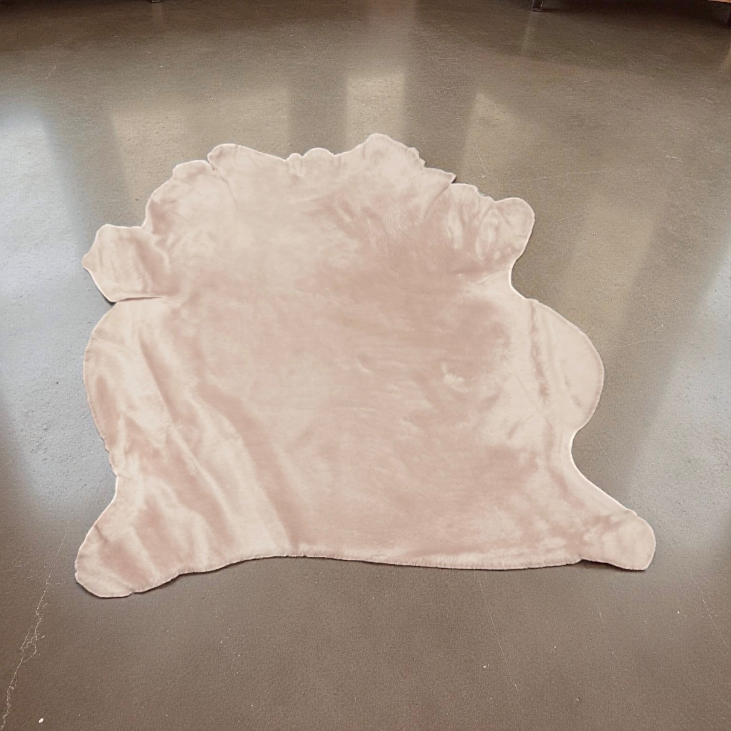 Soft-Pink Merino : 12mm 8 x Piece Ironed Wool Sheepskin With Nappalan Reverse (Ref-gh.eol) Bundle 348