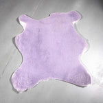 UK Sheepskin Lavender :14mm Curly Wool 4 Piece Bundle with Suede Reverse (Ref-gh.eol) Bundle 349