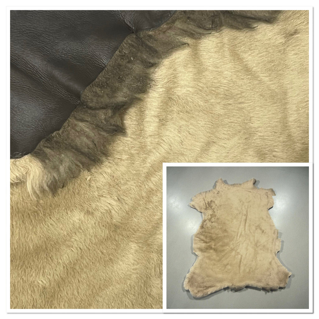Light Brown Merino : 12mm Ironed Wool Sheepskin With Nappalan Reverse (Ref-gh.eol) Bundle 358