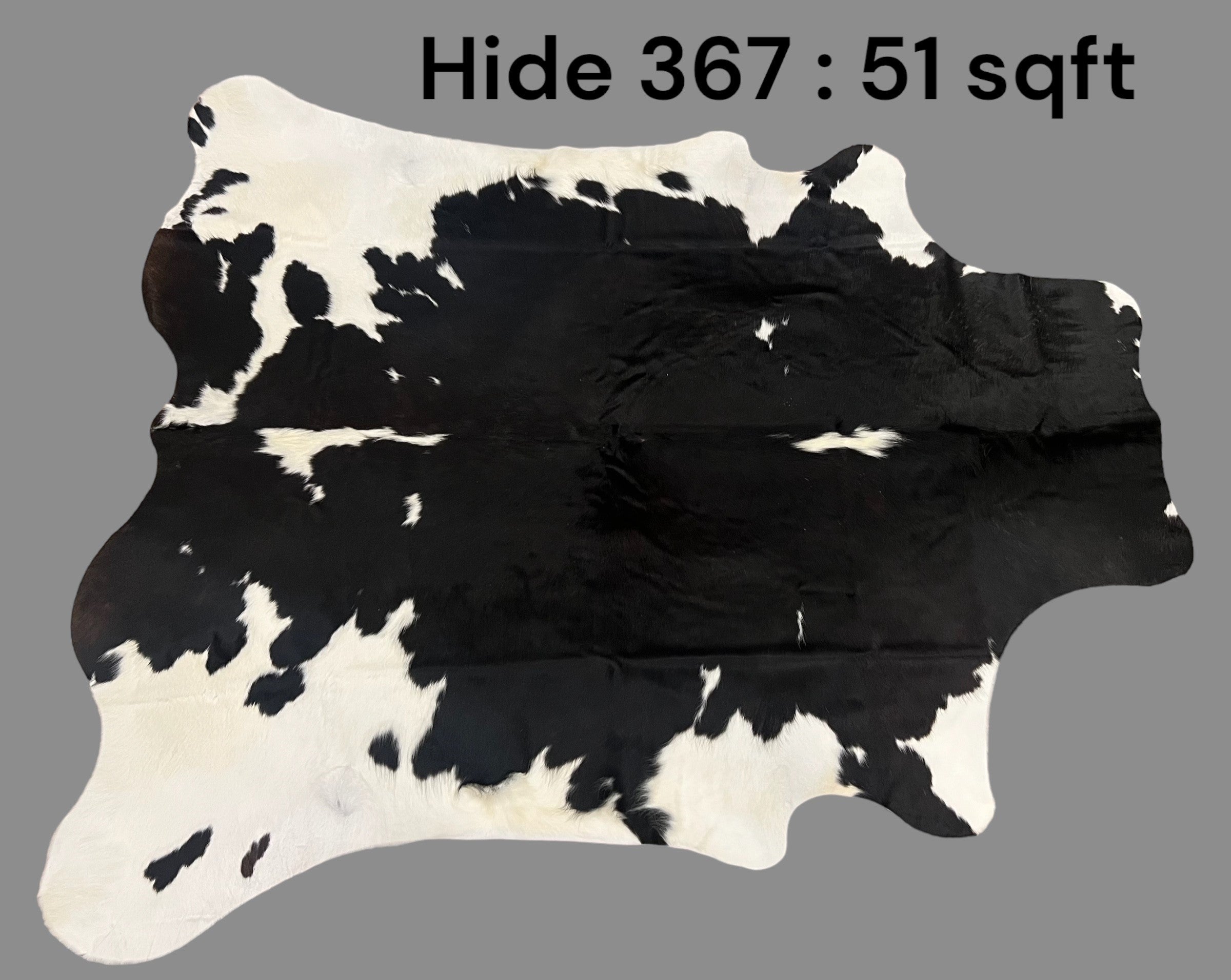 Natural Hair On Cow Hide : This Hide Is Perfect For Wall Hanging, Leather Rugs, Leather Upholstery & Leather Accessories. (Hide367)