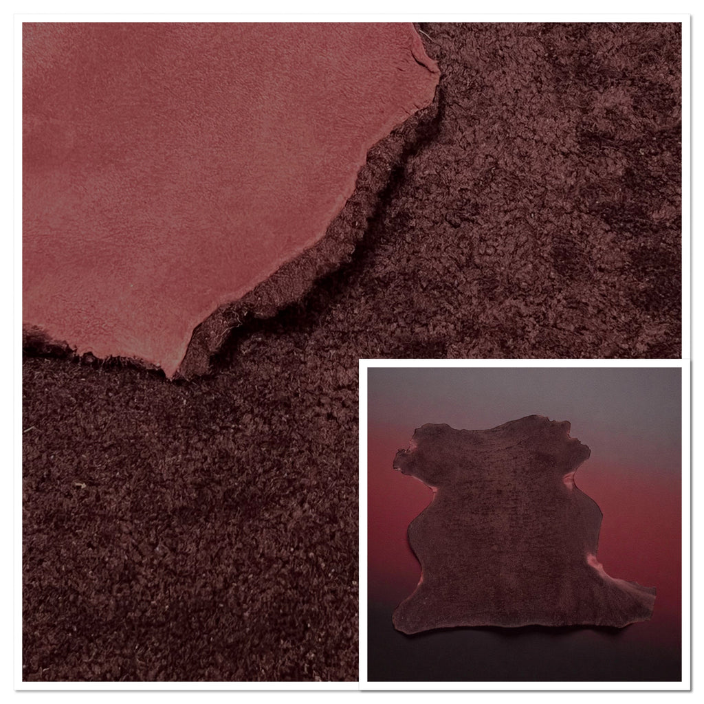 Curly Merino Wine : 10mm 3 Piece Sheepskin Bundle (Ref-gh.eol) Bundle 367