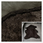 Semi Curl Merino Brown : 12mm 5 Piece Sheepskin Bundle (Ref-gh.eol) Bundle 382