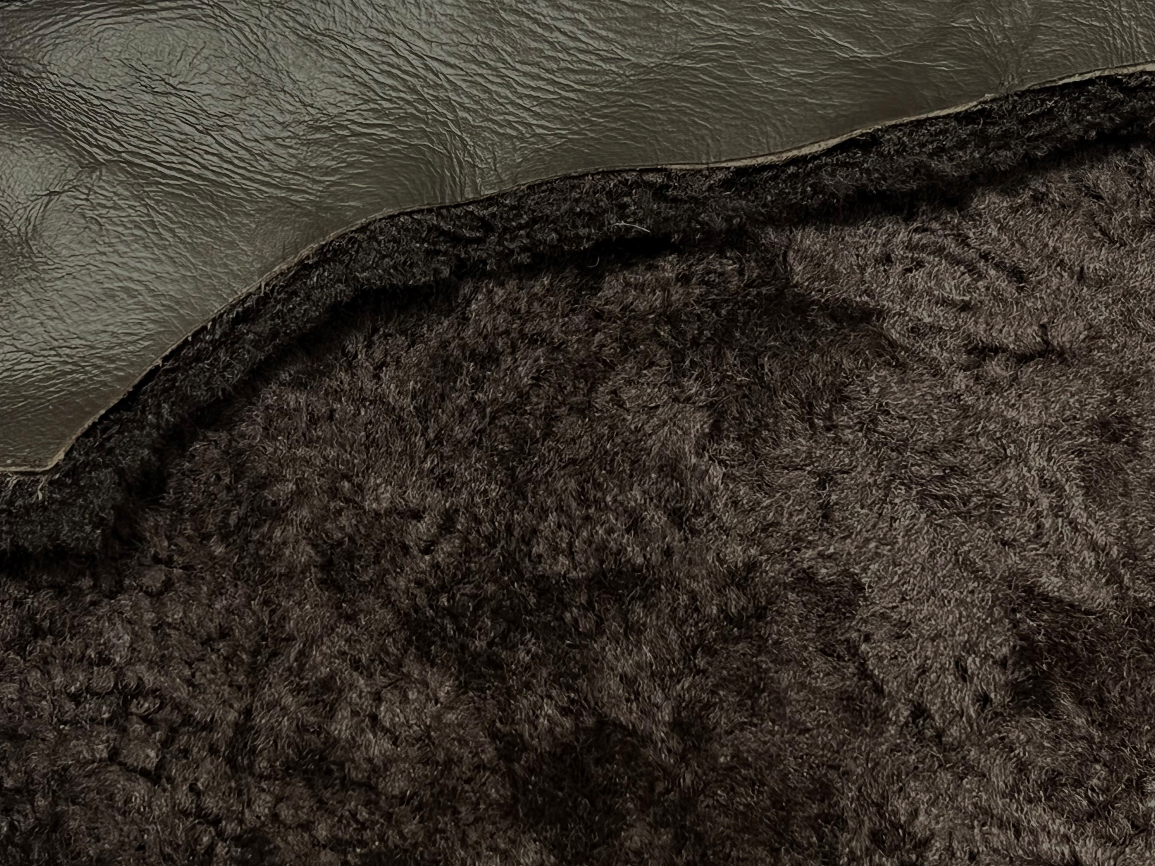 Semi Curl Merino Brown : 12mm 5 Piece Sheepskin Bundle (Ref-gh.eol) Bundle 382