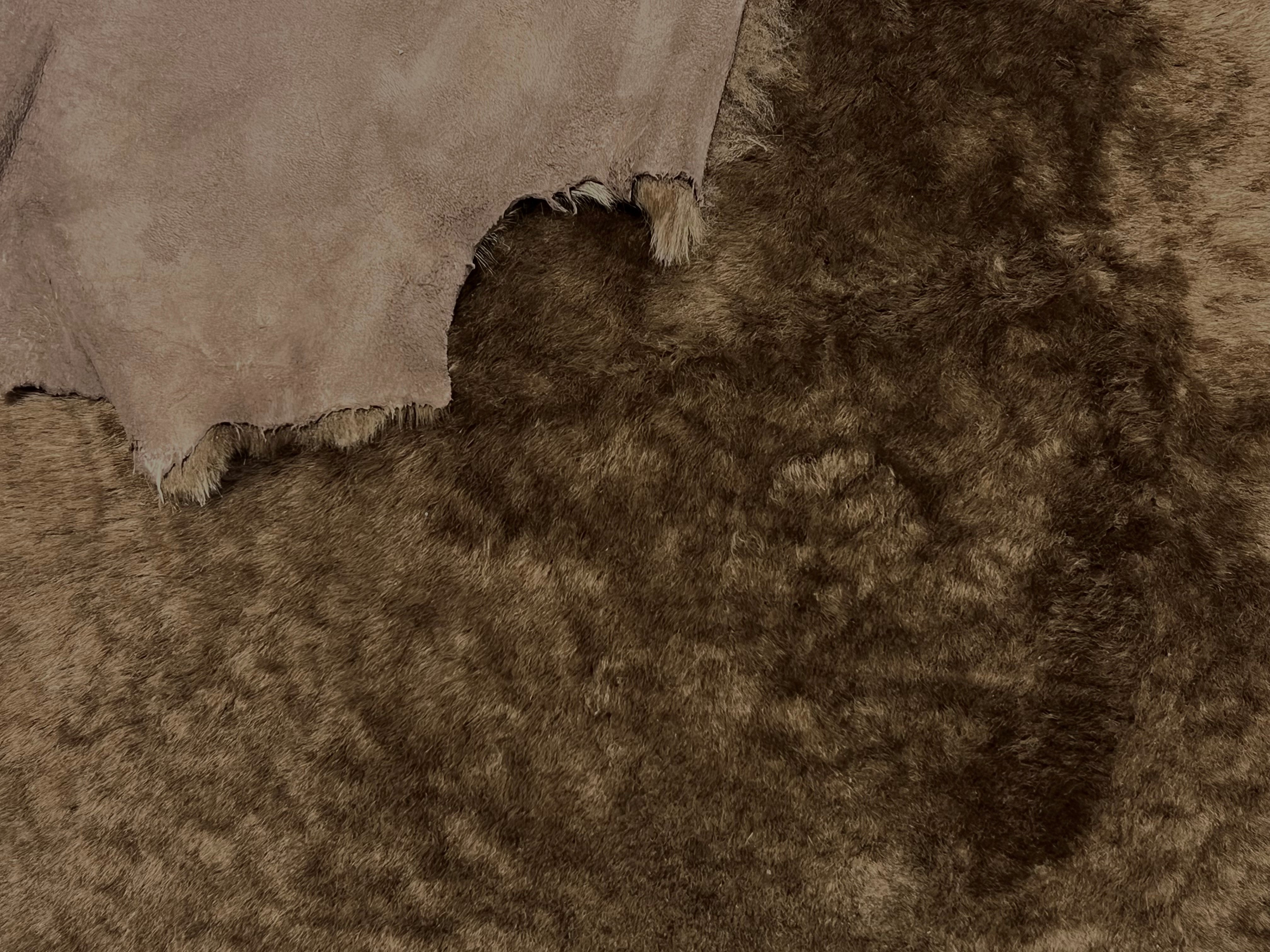 Semi Curl Merino Brown : 12mm 10 Piece Sheepskin Bundle (Ref-gh.eol) Bundle 383