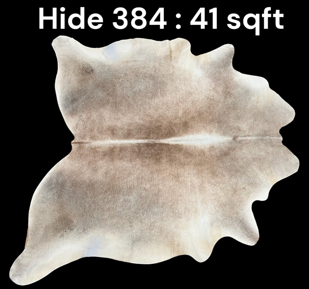 Natural Hair On Cow Hide : This Hide Is Perfect For Wall Hanging, Leather Rugs, Leather Upholstery & Leather Accessories. (Hide384)