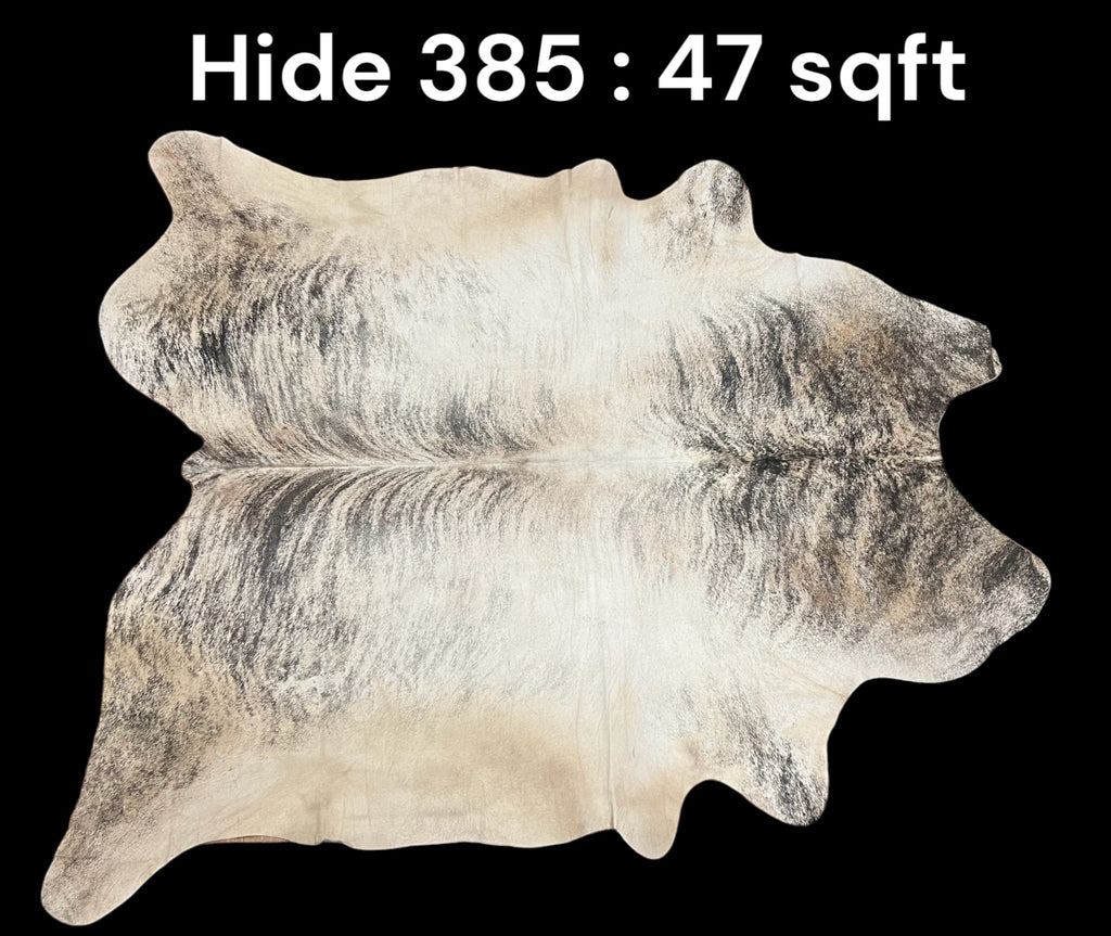 Natural Hair On Cow Hide : This Hide Is Perfect For Wall Hanging, Leather Rugs, Leather Upholstery & Leather Accessories. (Hide385)