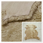 Long Haired Biscuit Sheepskin : 9 Piece Shearling Bundle With Suede Reverse (Ref-gh.eol) Bundle 389 x2