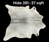 Natural Hair On Cow Hide : This Hide Is Perfect For Wall Hanging, Leather Rugs, Leather Upholstery & Leather Accessories. (Hide391)