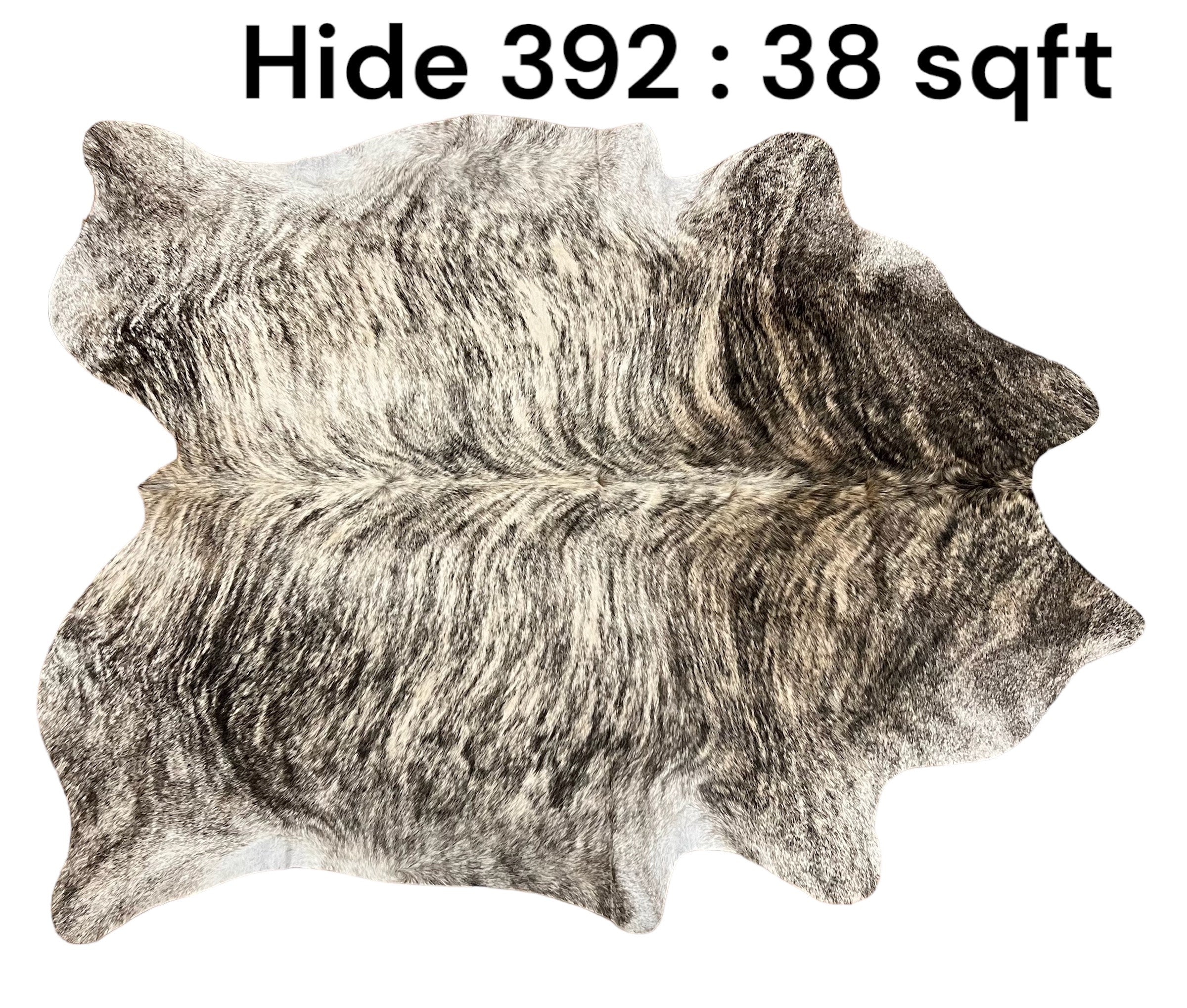 Natural Hair On Cow Hide : This Hide Is Perfect For Wall Hanging, Leather Rugs, Leather Upholstery & Leather Accessories. (Hide392)