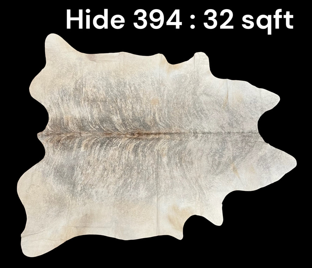 Natural Hair On Cow Hide : This Hide Is Perfect For Wall Hanging, Leather Rugs, Leather Upholstery & Leather Accessories. (Hide394)