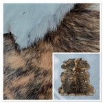 Long Haired Sheepskin Tri-Colour : 10 Piece Shearling Bundle With Suede Reverse (Ref-gh.eol) Bundle 418
