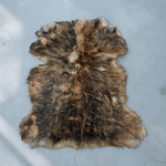 Long Haired Sheepskin Tri-Colour : 10 Piece Shearling Bundle With Suede Reverse (Ref-gh.eol) Bundle 418