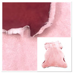 Ironed Sheepskin Pink 15mm : 8 Piece Shearling Bundle With Suede Reverse (Ref-gh.eol) Bundle 423