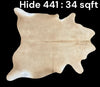 Natural Hair On Cow Hide : This Hide Is Perfect For Wall Hanging, Leather Rugs, Leather Upholstery & Leather Accessories. (Hide441)