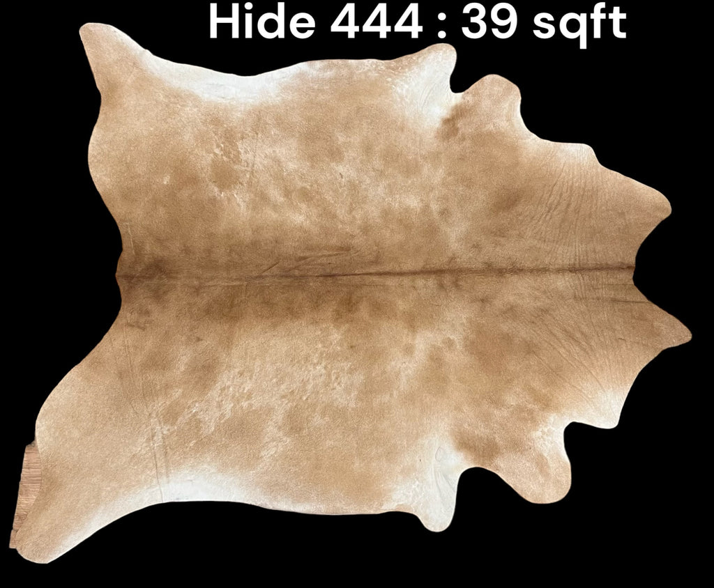 Natural Hair On Cow Hide : This Hide Is Perfect For Wall Hanging, Leather Rugs, Leather Upholstery & Leather Accessories. (Hide444)