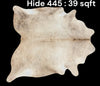 Natural Hair On Cow Hide : This Hide Is Perfect For Wall Hanging, Leather Rugs, Leather Upholstery & Leather Accessories. (Hide445)