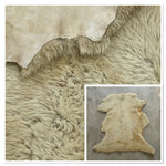 Semi-Curly Cream : 12x Piece Shearling Bundle With Suede Reverse (Ref-gh.eol) Bundle 458