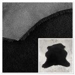 Curly Merino Black : 12mm x5 Piece Sheepskin Bundle with Nappalan Reverse (Ref-gh.eol) Bundle 466