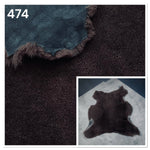UK Sheepskin Brown :14mm Curly Wool 4 Piece Bundle with Suede Reverse (Ref-gh.eol) Bundle 474