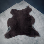 UK Sheepskin Brown :14mm Curly Wool 4 Piece Bundle with Suede Reverse (Ref-gh.eol) Bundle 474