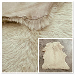 Semi-Curly Sheepskin : 11x Piece Shearling Bundle With Suede Reverse (Ref-gh.eol) Bundle 489
