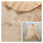 Merino Tan : 10mm Ironed Wool 5x Piece Bundle with Nappalan Reverse (Ref-gh.eol) Bundle 507