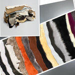 Smaller Sheepskin Mystery Bundle : 50 Pieces of various sheepskin (Ref-gh.eol) Perfect for Crafts & Accessories.