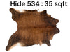 Natural Hair On Cow Hide : This Hide Is Perfect For Wall Hanging, Leather Rugs, Leather Upholstery & Leather Accessories. (Hide534)