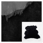 Merino Darkest Grey : 10mm Ironed Wool 10x Piece Bundle with Nappalan Reverse (Ref-gh.eol) Bundle 542