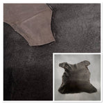 Ironed Merino Grey-Brown : 12mm x7 Piece Sheepskin Bundle with Suede Reverse (Ref-gh.eol) Bundle 548
