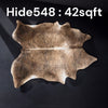 Natural Hair On Cow Hide : This Hide Is Perfect For Wall Hanging, Leather Rugs, Leather Upholstery & Leather Accessories. (Hide548)