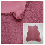 UK Sheepskin Wine :14mm Curly Wool 5x Piece Bundle with Suede Reverse (Ref-gh.eol) Bundle 553