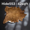 Natural Hair On Cow Hide : This Hide Is Perfect For Wall Hanging, Leather Rugs, Leather Upholstery & Leather Accessories. (Hide553)