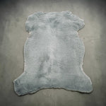 UK Sheepskin Grey :14mm Curly Wool 7x Piece Bundle with Suede Reverse (Ref-gh.eol) Bundle 558