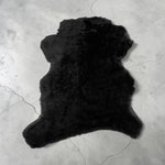 Merino Black 10mm : 8x Piece Ironed Wool Sheepskin With Nappalan Reverse (Ref-gh.eol) Bundle 564