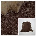Curly Sheepskin Brown : 9x Piece Sheepskin Bundle with Suede Reverse (Ref-gh.eol) Bundle 565
